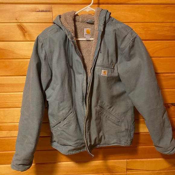 Carhartt Jackets & Blazers - Women’s Medium Carhartt light blueish grey jacket
